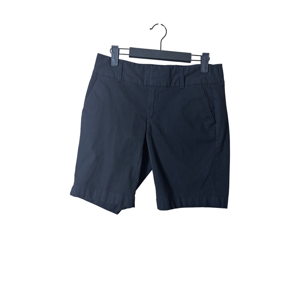 J.Crew Womens Frankie Chino Shorts Bermuda 2 Black Stretch 9 in Preppy Classic